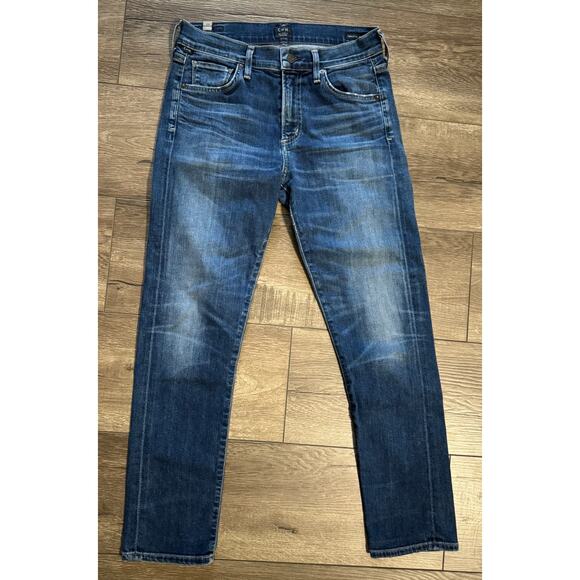 Citizens Of Humanity Agnes‎ Crop Mid Rise Slim Straight Jeans Size 24 - Picture 1 of 6